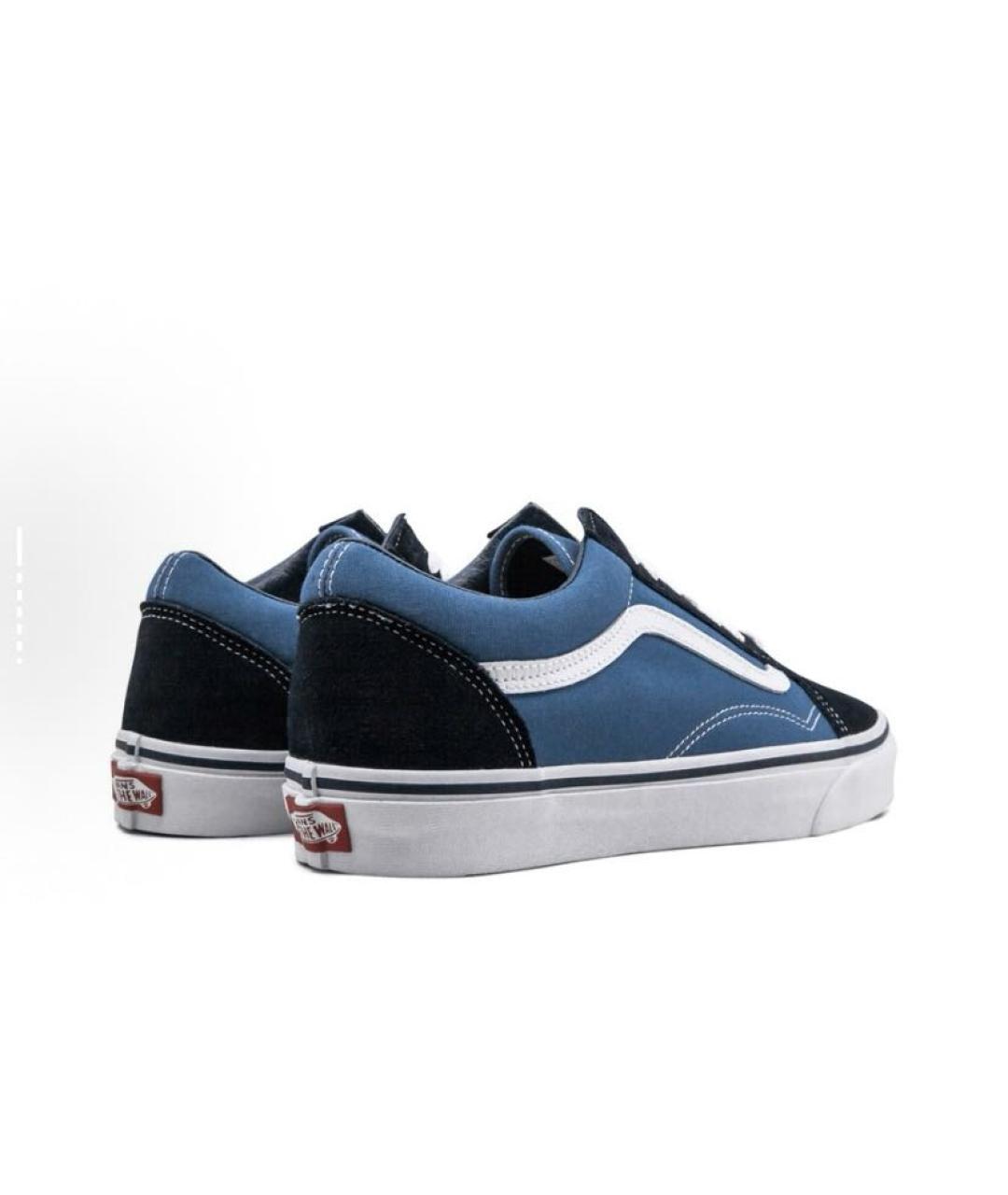 VANS Синие текстильные кроссовки, фото 4