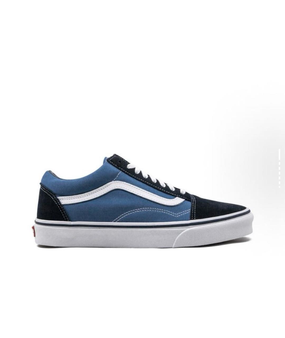 VANS Синие текстильные кроссовки, фото 6