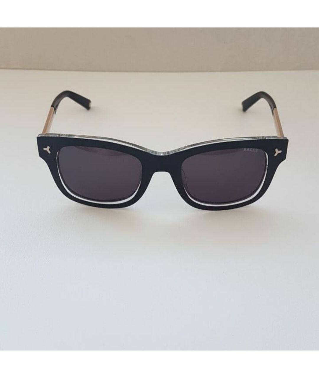 BALLY Черные металлические солнцезащитные очки, фото 2