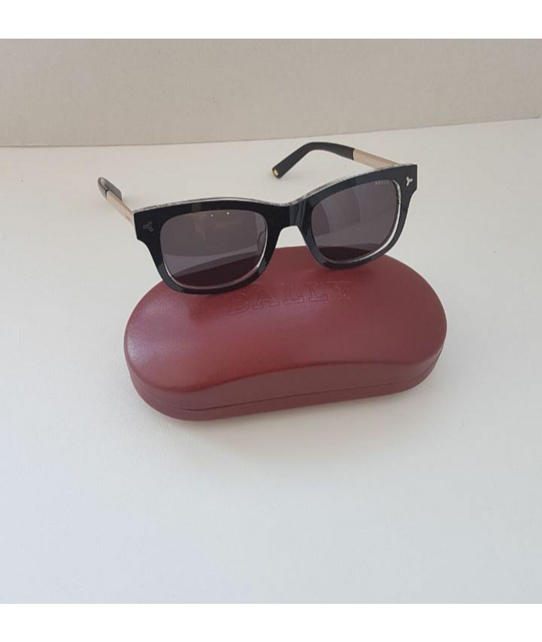 BALLY Черные металлические солнцезащитные очки, фото 6