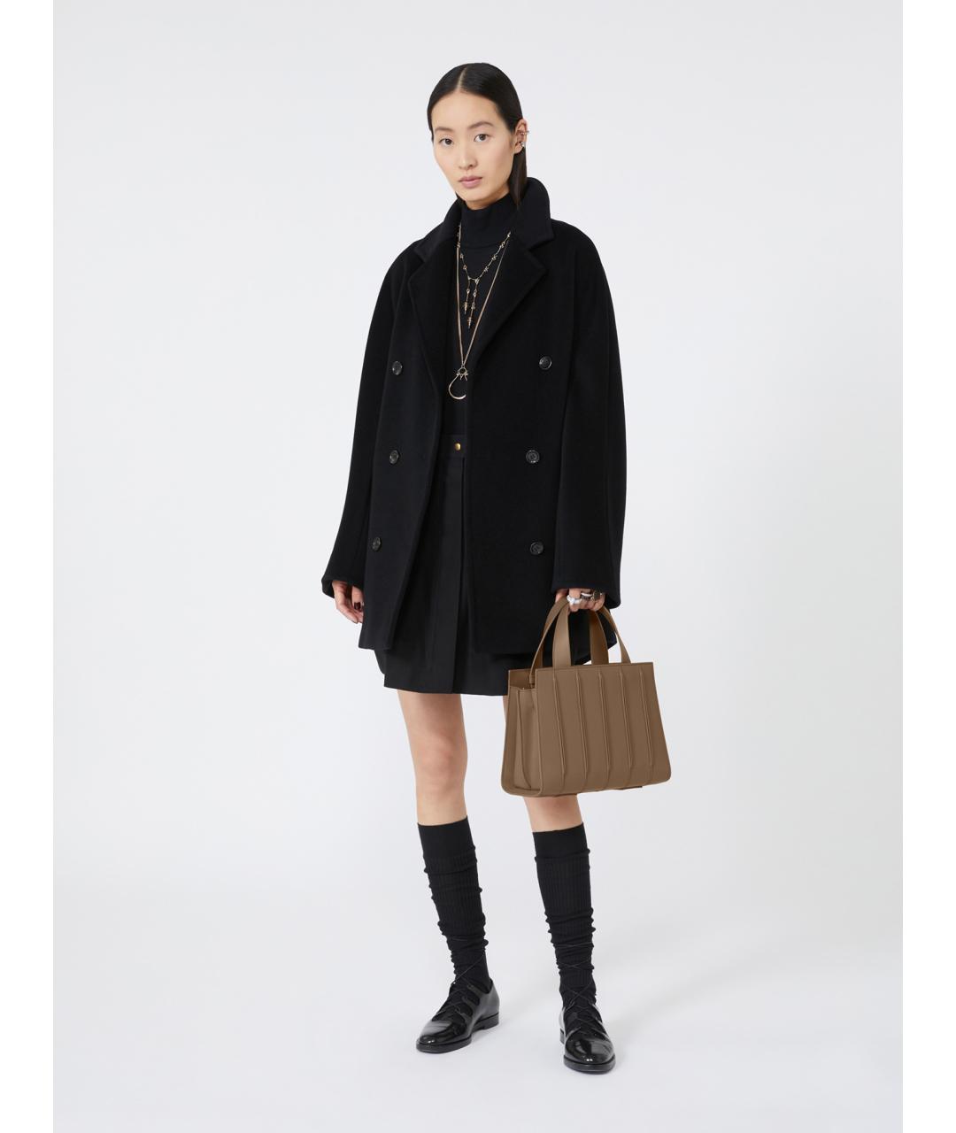 MAX MARA Коричневая кожаная сумка тоут, фото 2