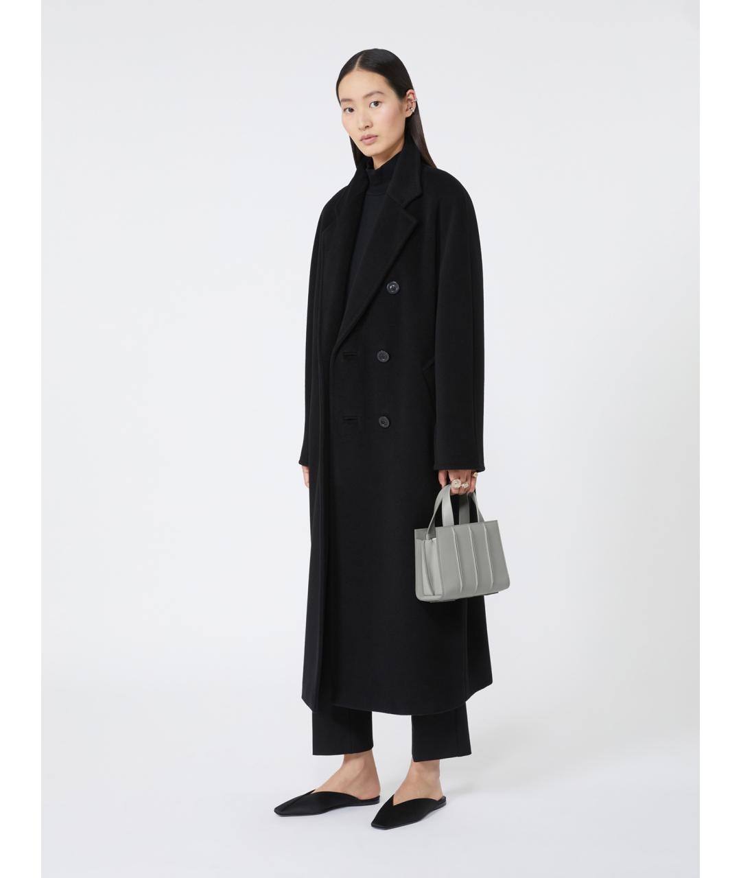 MAX MARA Серая кожаная сумка тоут, фото 2