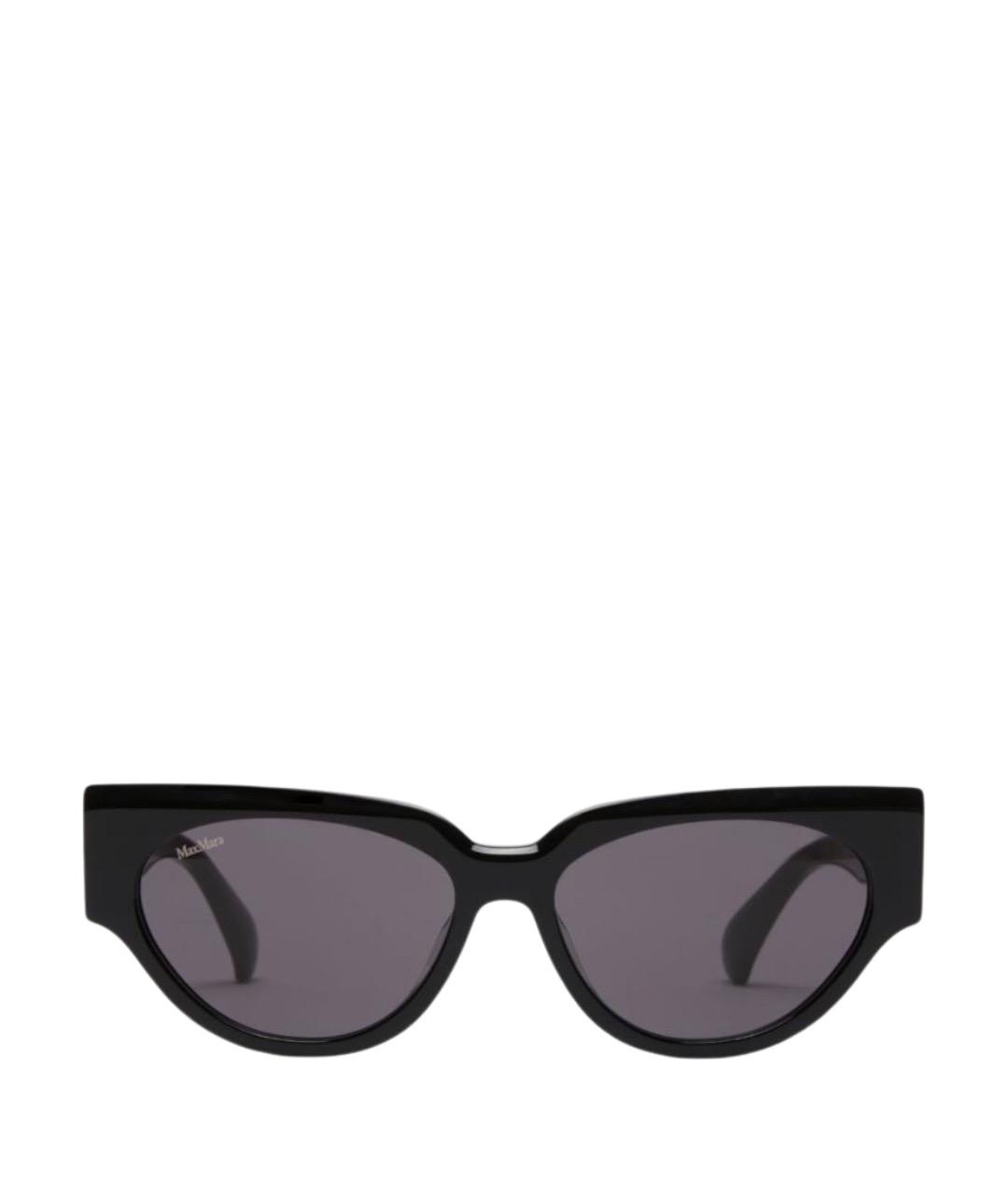MAX MARA Черные пластиковые солнцезащитные очки, фото 1