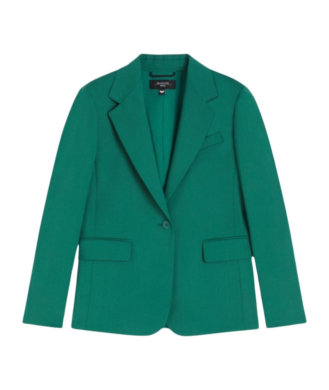 WEEKEND MAX MARA Зеленая шерстяная куртка, фото 1