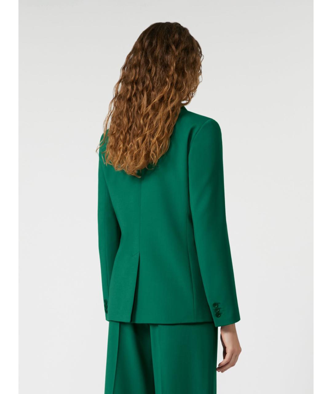 WEEKEND MAX MARA Зеленая шерстяная куртка, фото 3