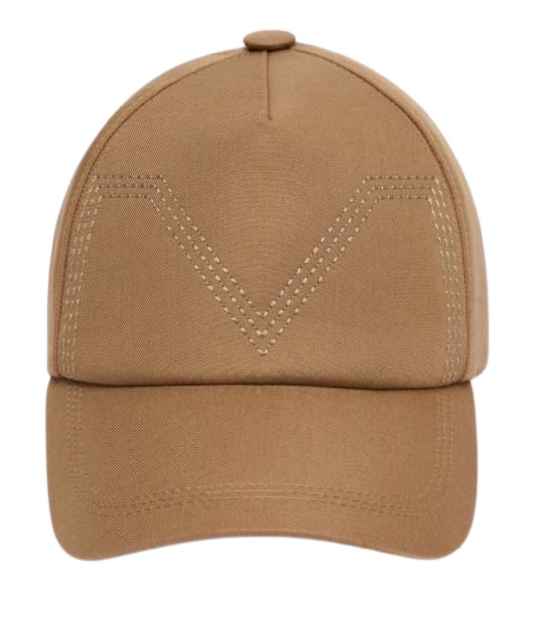 MAX MARA Бежевая хлопковая кепка, фото 1