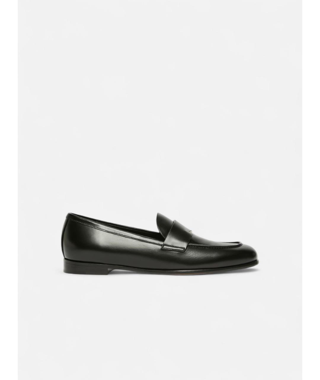 MAX MARA Черные кожаные лоферы, фото 6