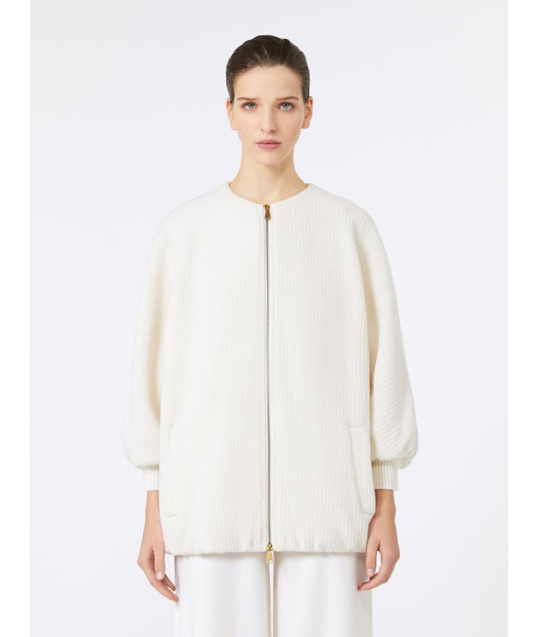 MAX MARA Белый шерстяной джемпер / свитер, фото 6