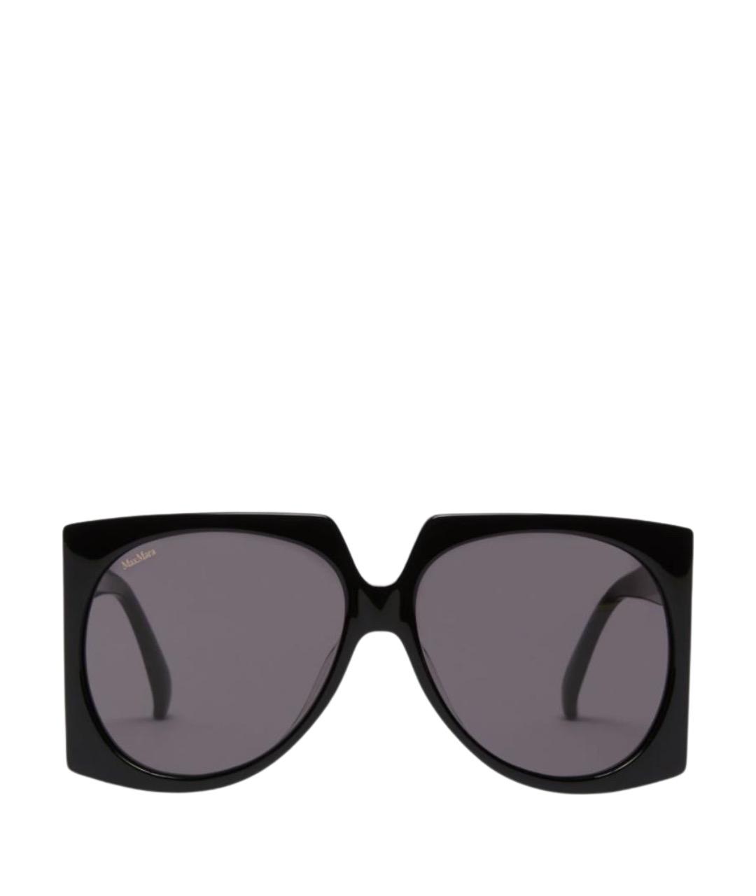 MAX MARA Черные пластиковые солнцезащитные очки, фото 1