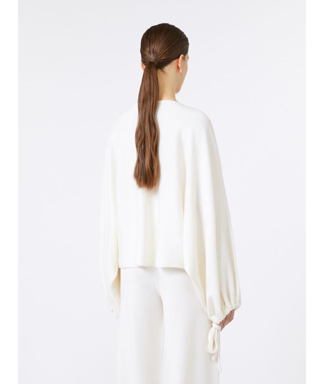 MAX MARA Белый шерстяной джемпер / свитер, фото 3