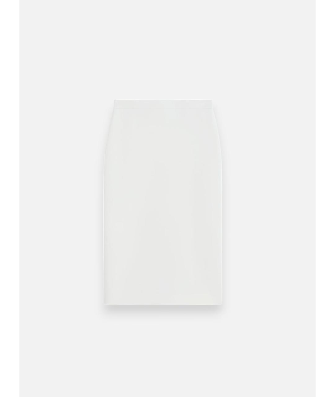 MAX MARA Белая полиэстеровая юбка миди, фото 5