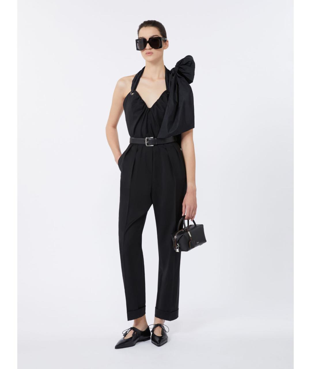 MAX MARA Черный шерстяной комбинезон, фото 2