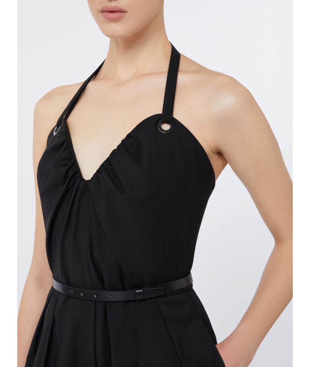 MAX MARA Черный шерстяной комбинезон, фото 3