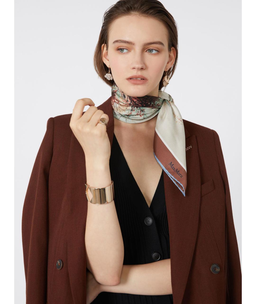 MAX MARA Мульти шелковый платок, фото 2