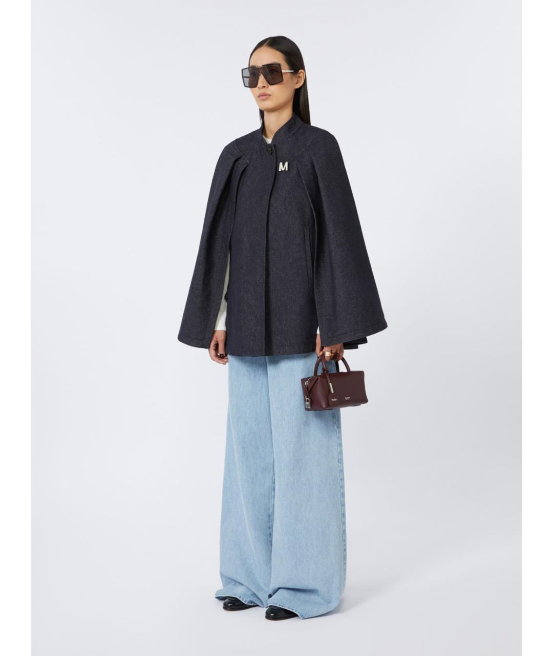 MAX MARA Бордовая кожаная сумка тоут, фото 2