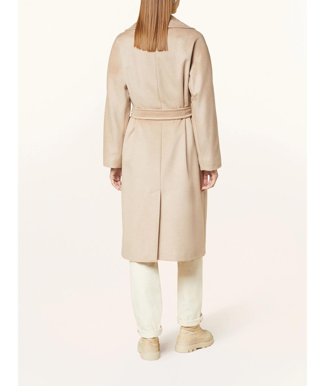 WEEKEND MAX MARA Бежевое шерстяное пальто, фото 3