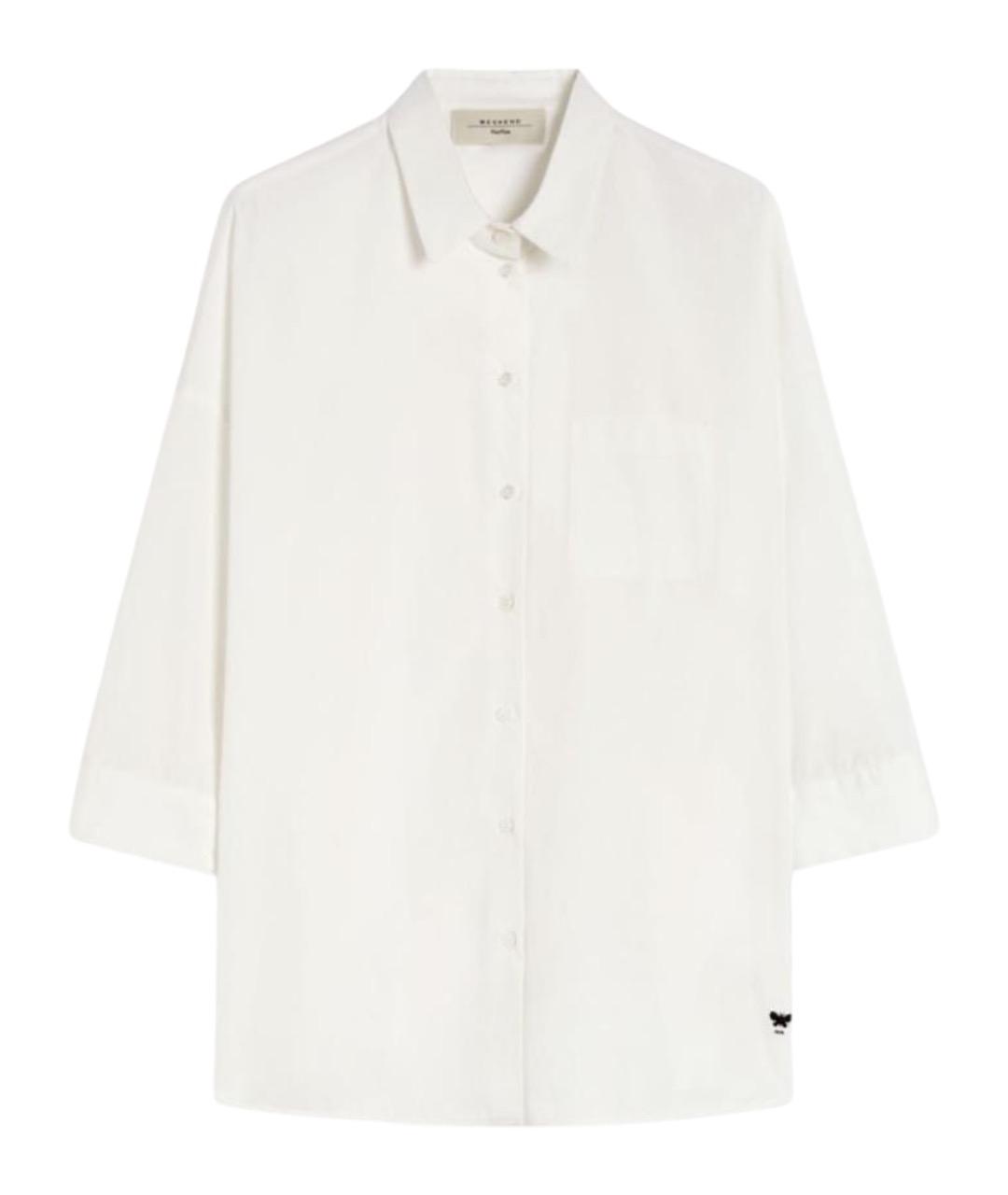 WEEKEND MAX MARA Белая хлопковая рубашка, фото 1