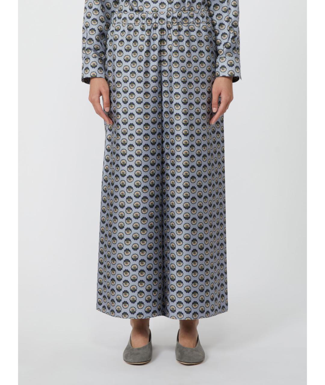 WEEKEND MAX MARA Мульти шелковые брюки широкие, фото 4