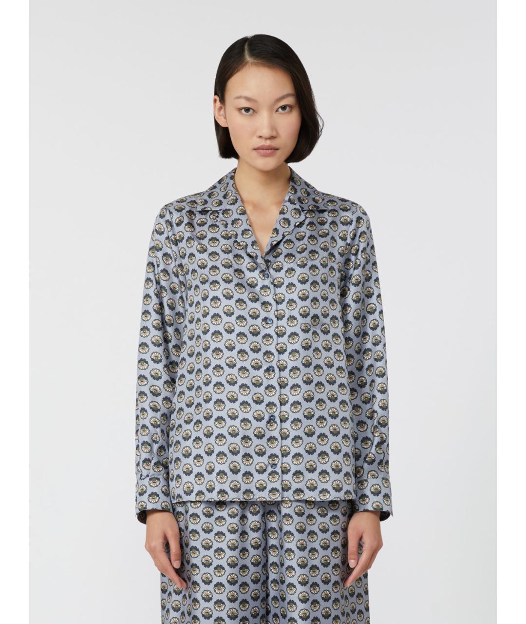 WEEKEND MAX MARA Мульти шелковая рубашка, фото 5