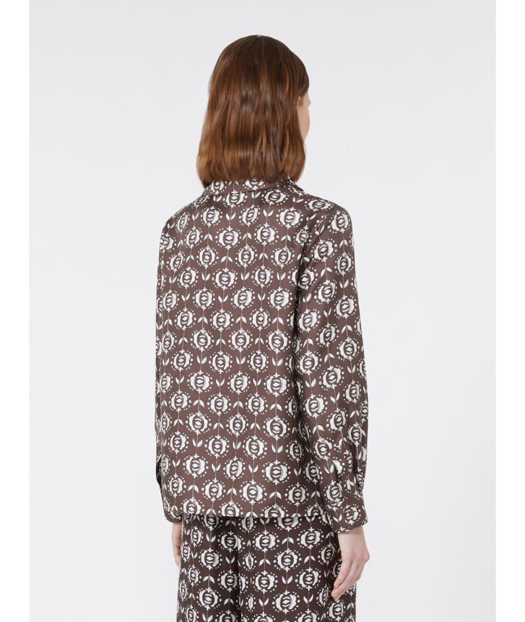 WEEKEND MAX MARA Мульти шелковая рубашка, фото 3