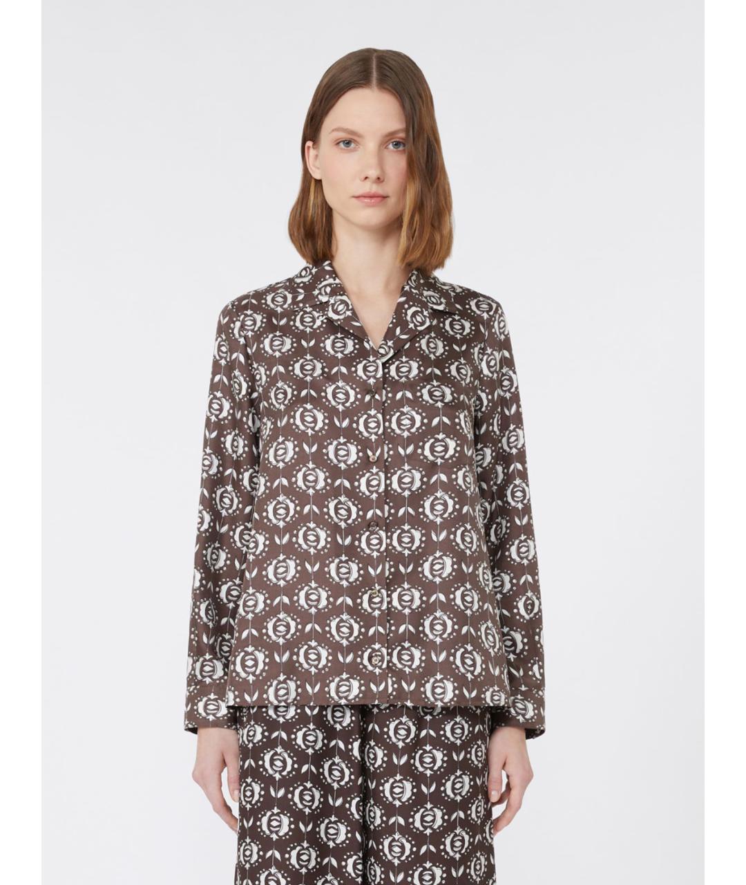 WEEKEND MAX MARA Мульти шелковая рубашка, фото 4