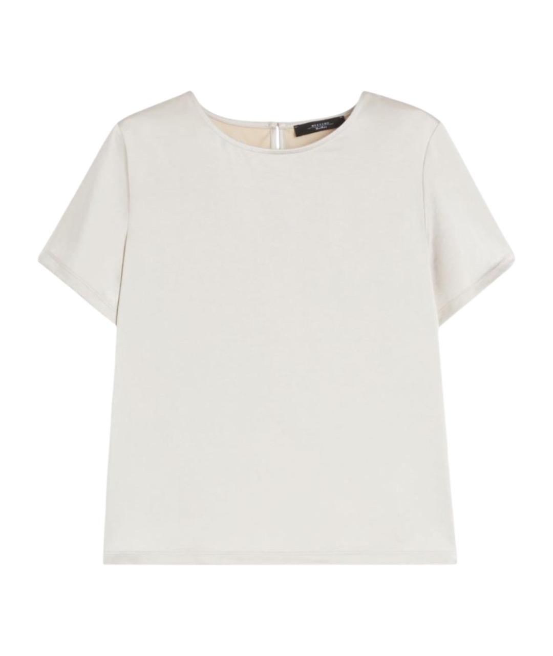 WEEKEND MAX MARA Белая вискозная блузы, фото 1