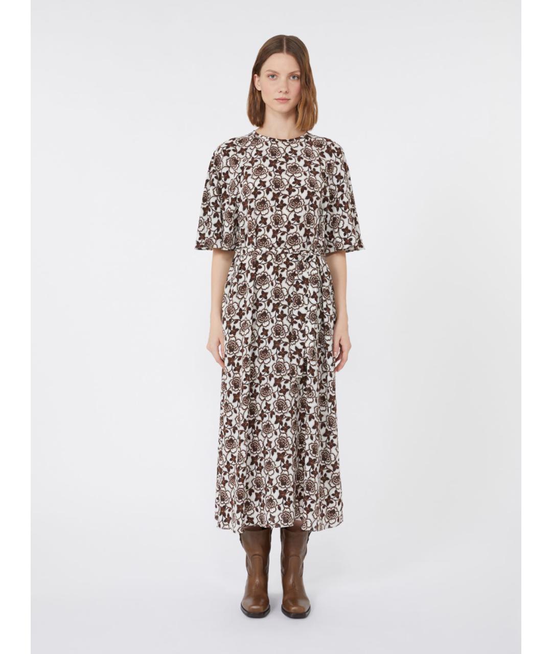 WEEKEND MAX MARA Мульти шелковое повседневное платье, фото 5
