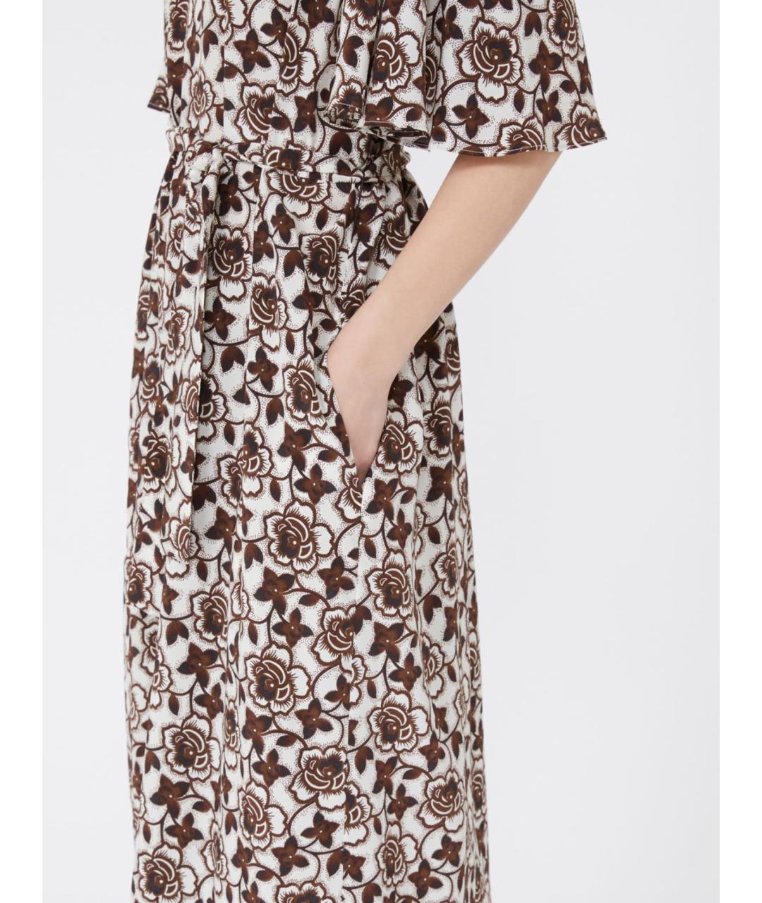 WEEKEND MAX MARA Мульти шелковое повседневное платье, фото 3
