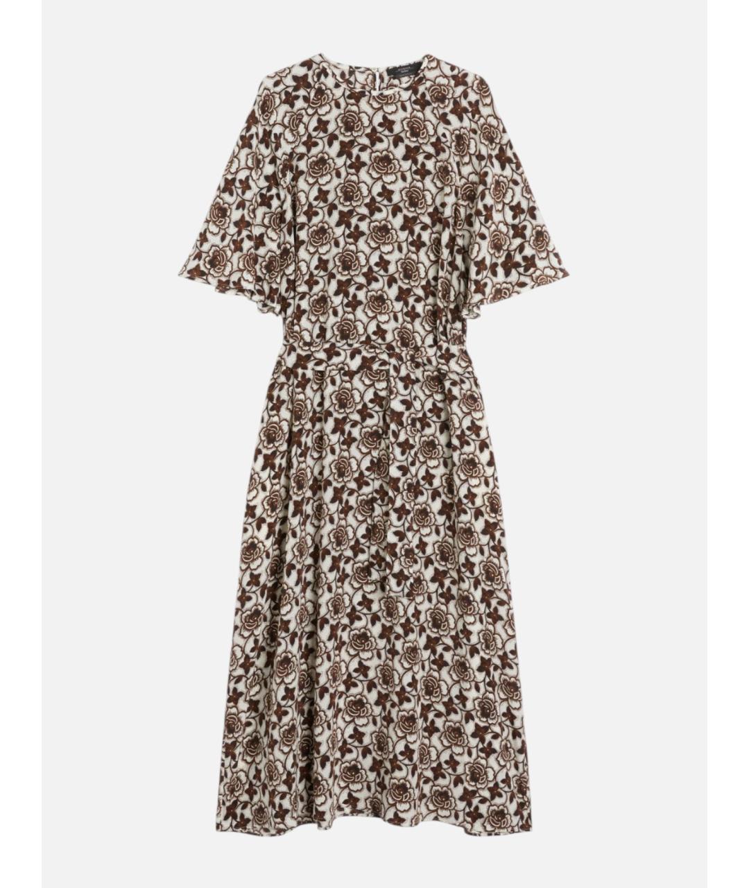 WEEKEND MAX MARA Мульти шелковое повседневное платье, фото 6