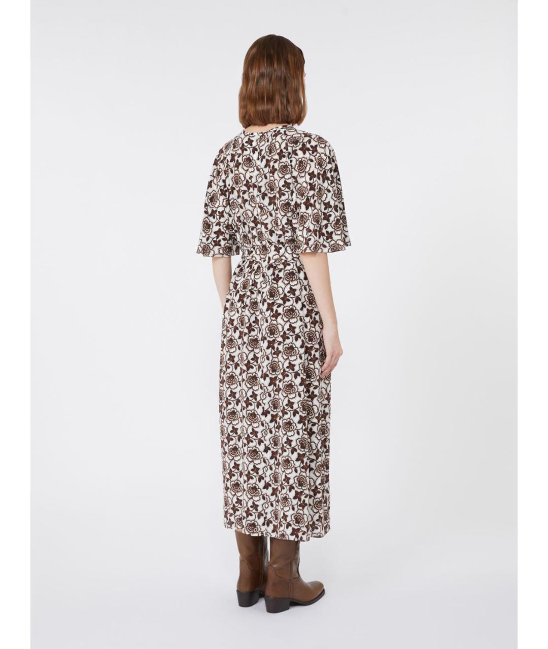 WEEKEND MAX MARA Мульти шелковое повседневное платье, фото 4
