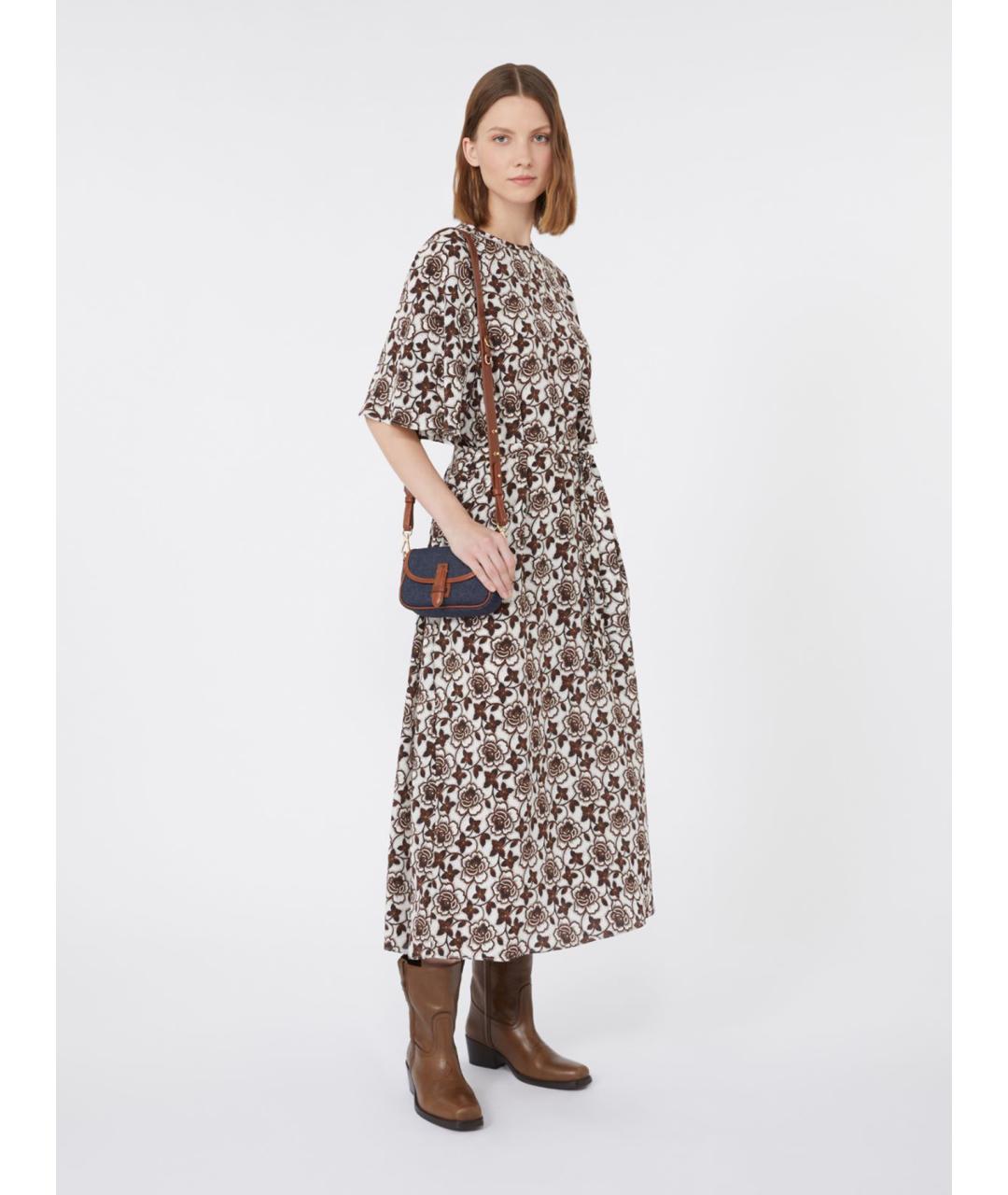 WEEKEND MAX MARA Мульти шелковое повседневное платье, фото 2