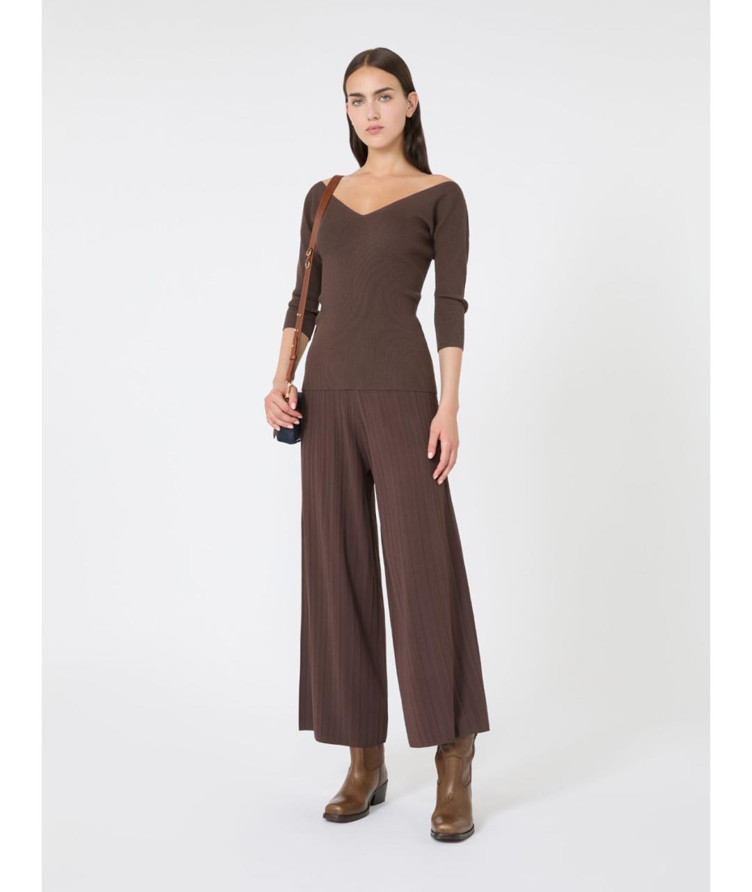 WEEKEND MAX MARA Коричневая блузы, фото 4