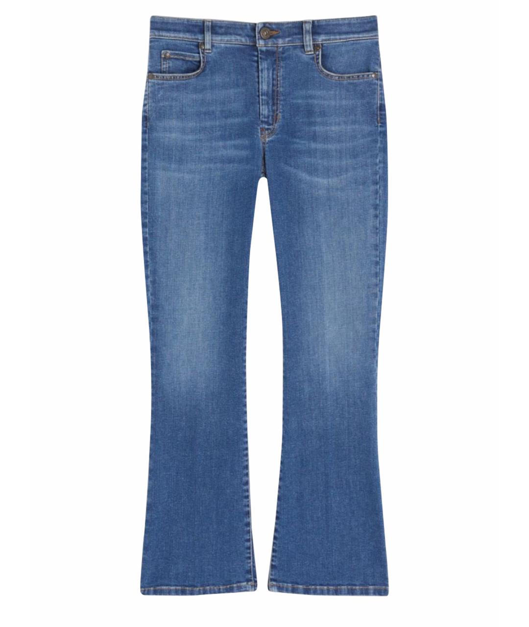 WEEKEND MAX MARA Синие хлопковые прямые джинсы, фото 1