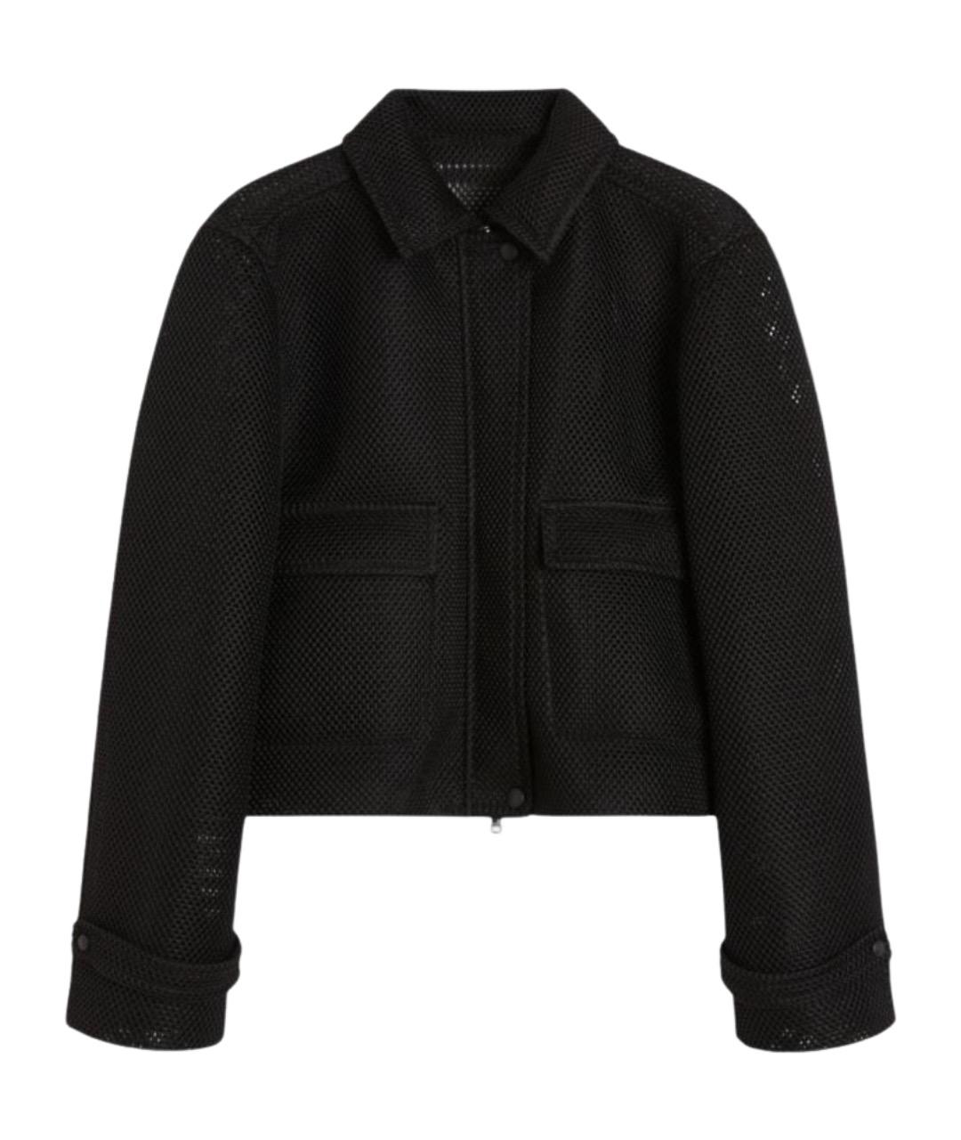 MAX MARA Черная полиэстеровая куртка, фото 1