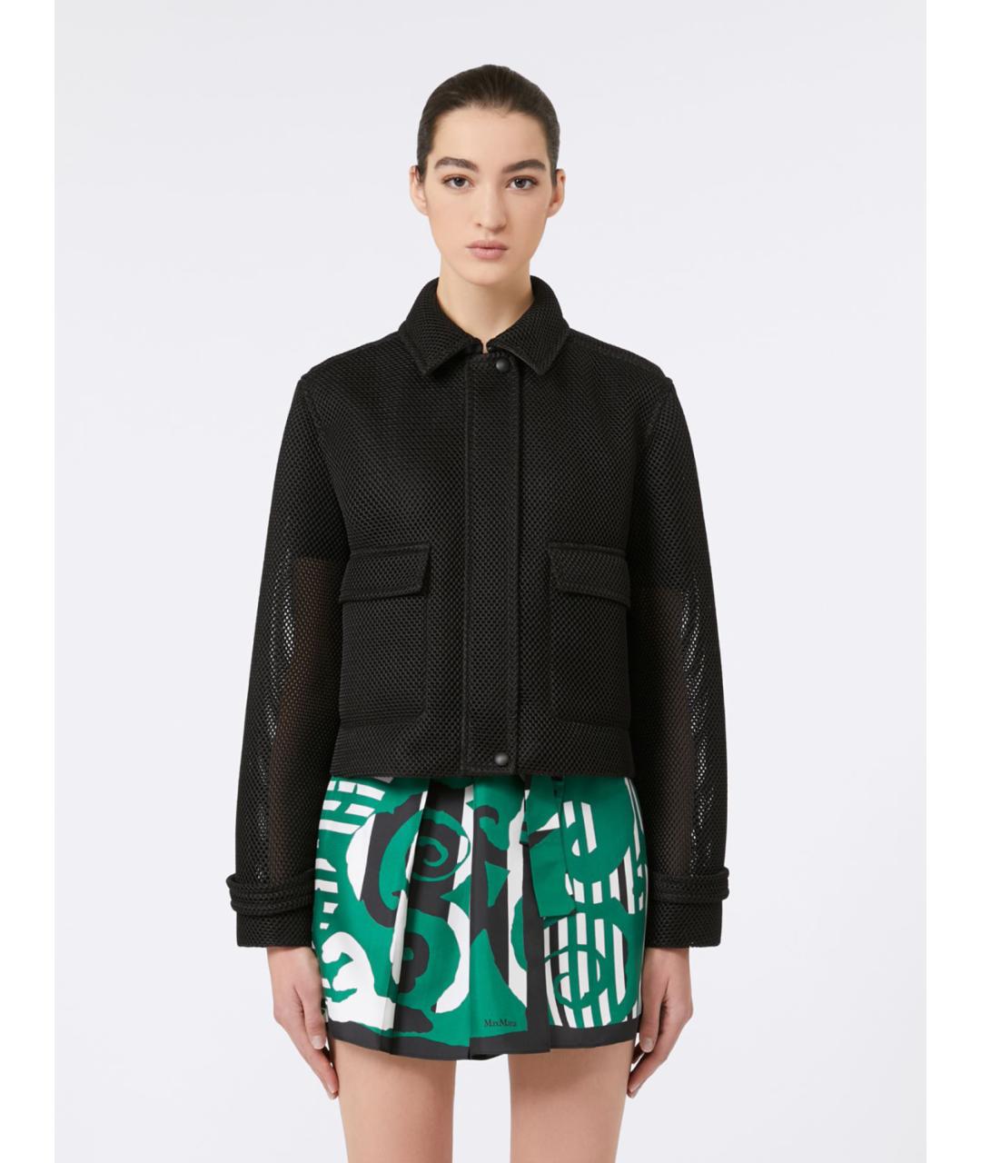 MAX MARA Черная полиэстеровая куртка, фото 5