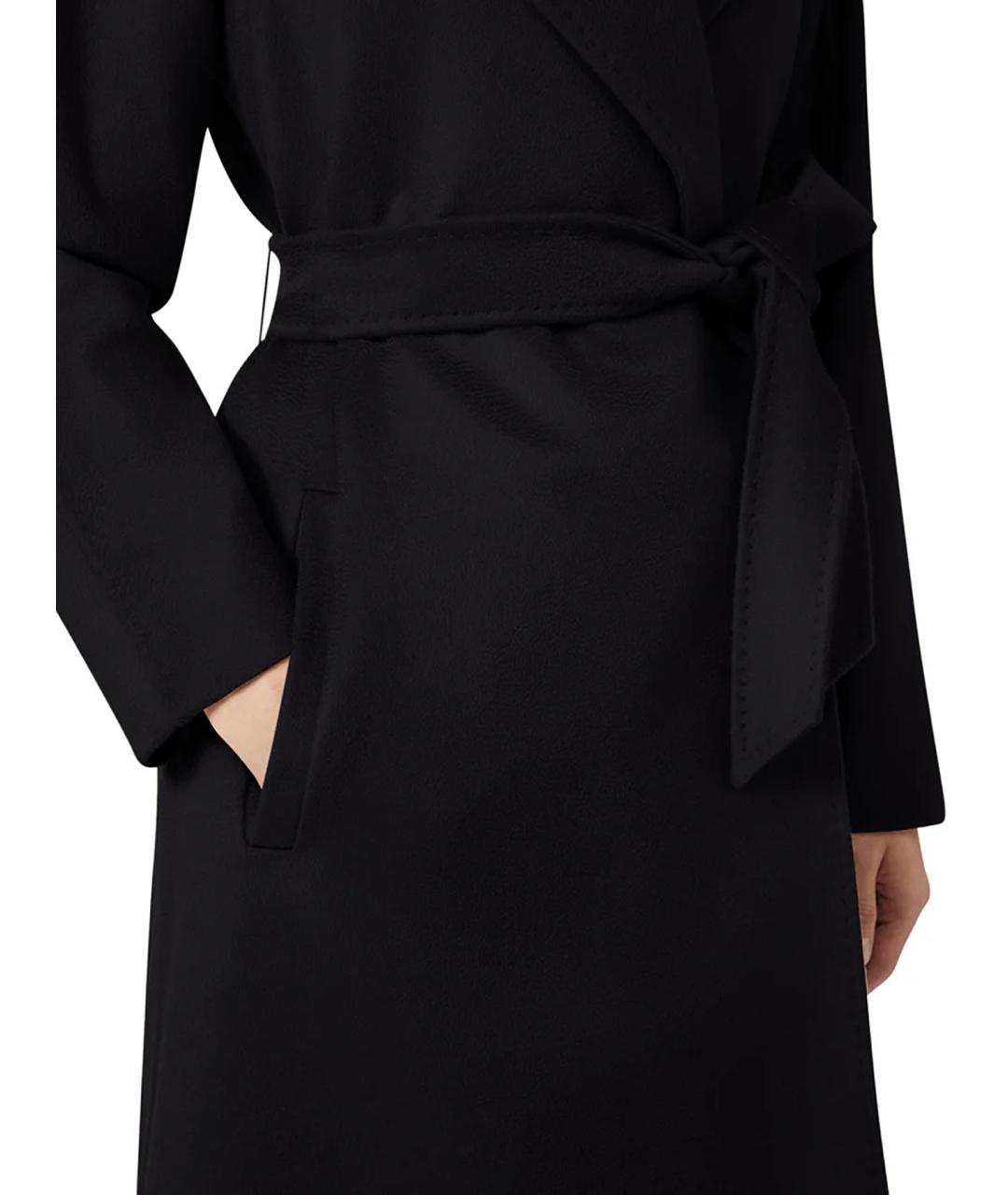 MAX MARA STUDIO Черное шерстяное пальто, фото 5