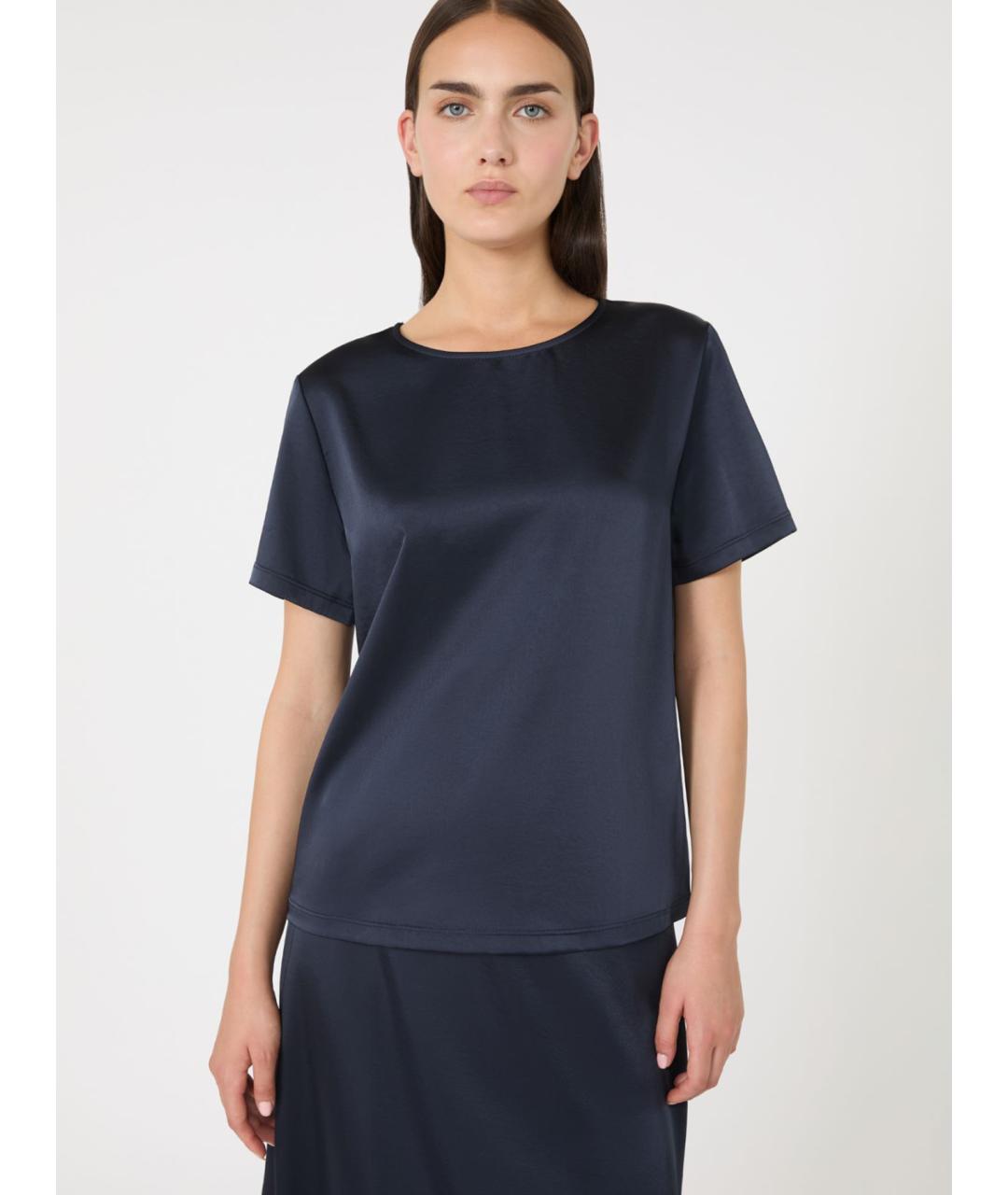 WEEKEND MAX MARA Синяя полиэстеровая блузы, фото 3