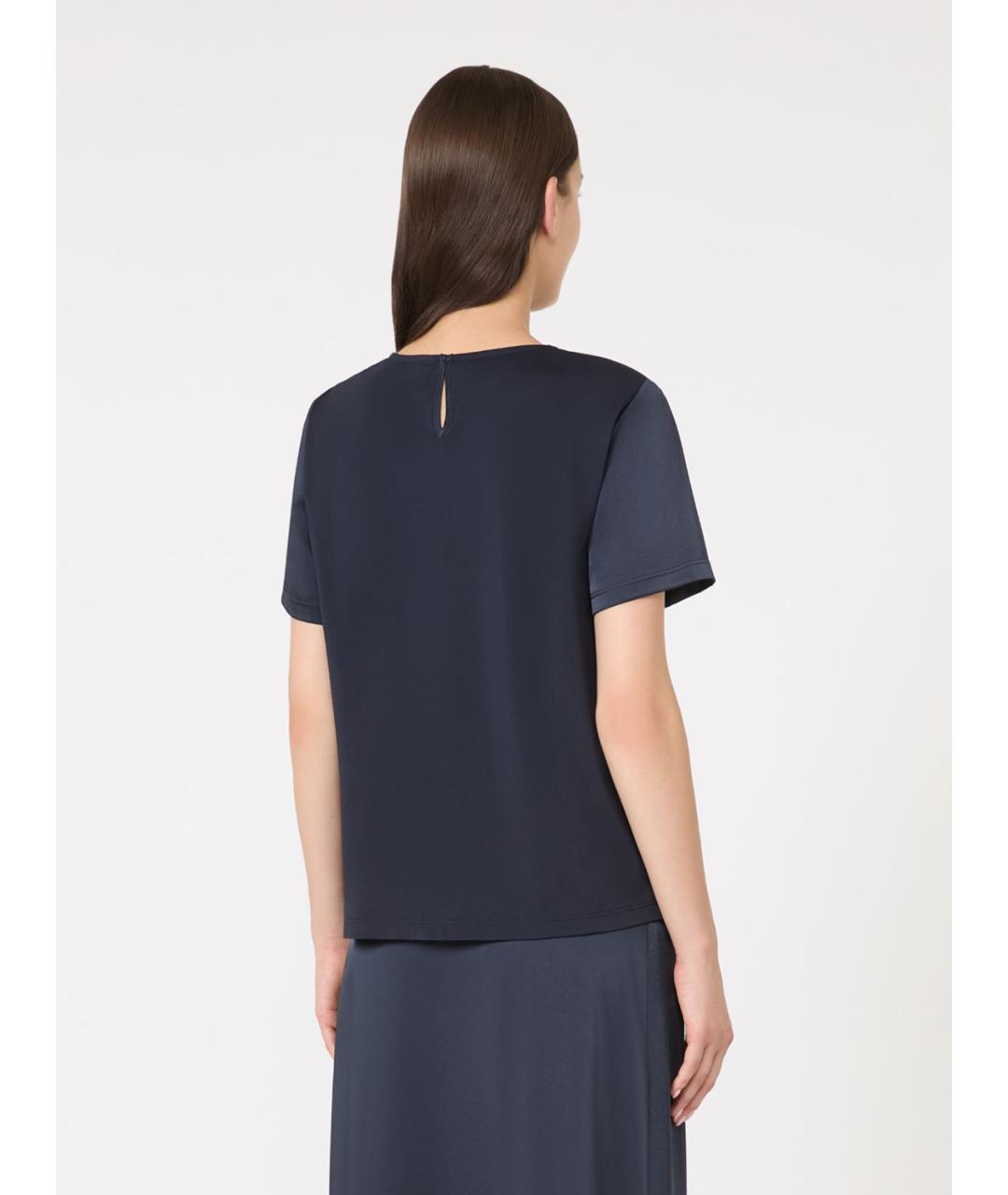 WEEKEND MAX MARA Синяя полиэстеровая блузы, фото 4