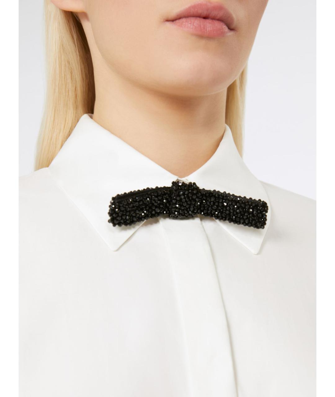 MAX MARA STUDIO Белая хлопковая рубашка, фото 3