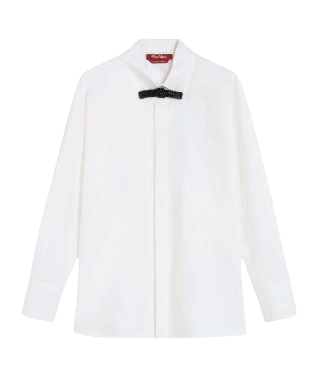MAX MARA STUDIO Белая хлопковая рубашка, фото 1