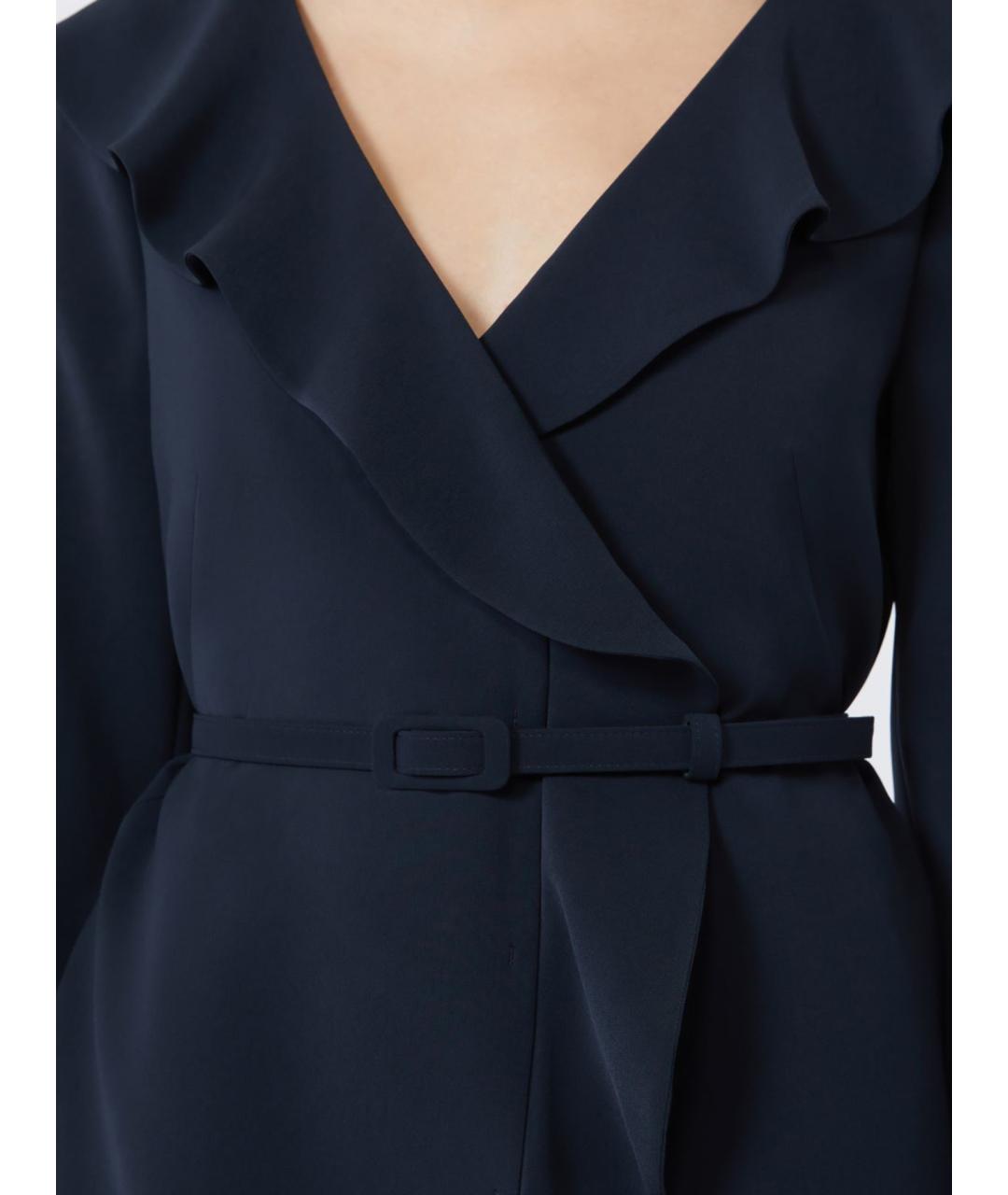 MAX MARA STUDIO Синий вискозный жакет/пиджак, фото 3