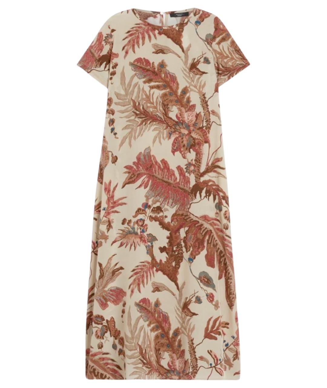 WEEKEND MAX MARA Мульти шелковое повседневное платье, фото 1