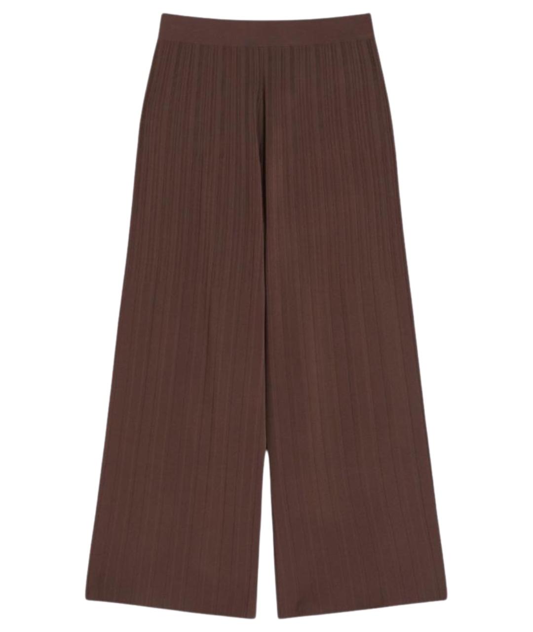 WEEKEND MAX MARA Коричневые прямые брюки, фото 1