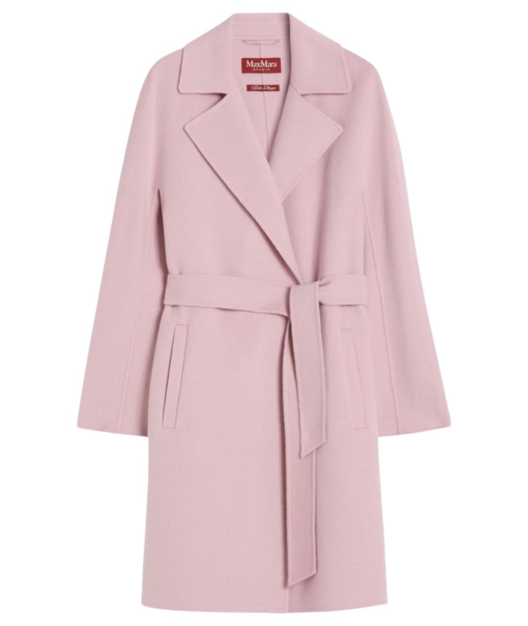 MAX MARA STUDIO Белое шерстяное пальто, фото 1