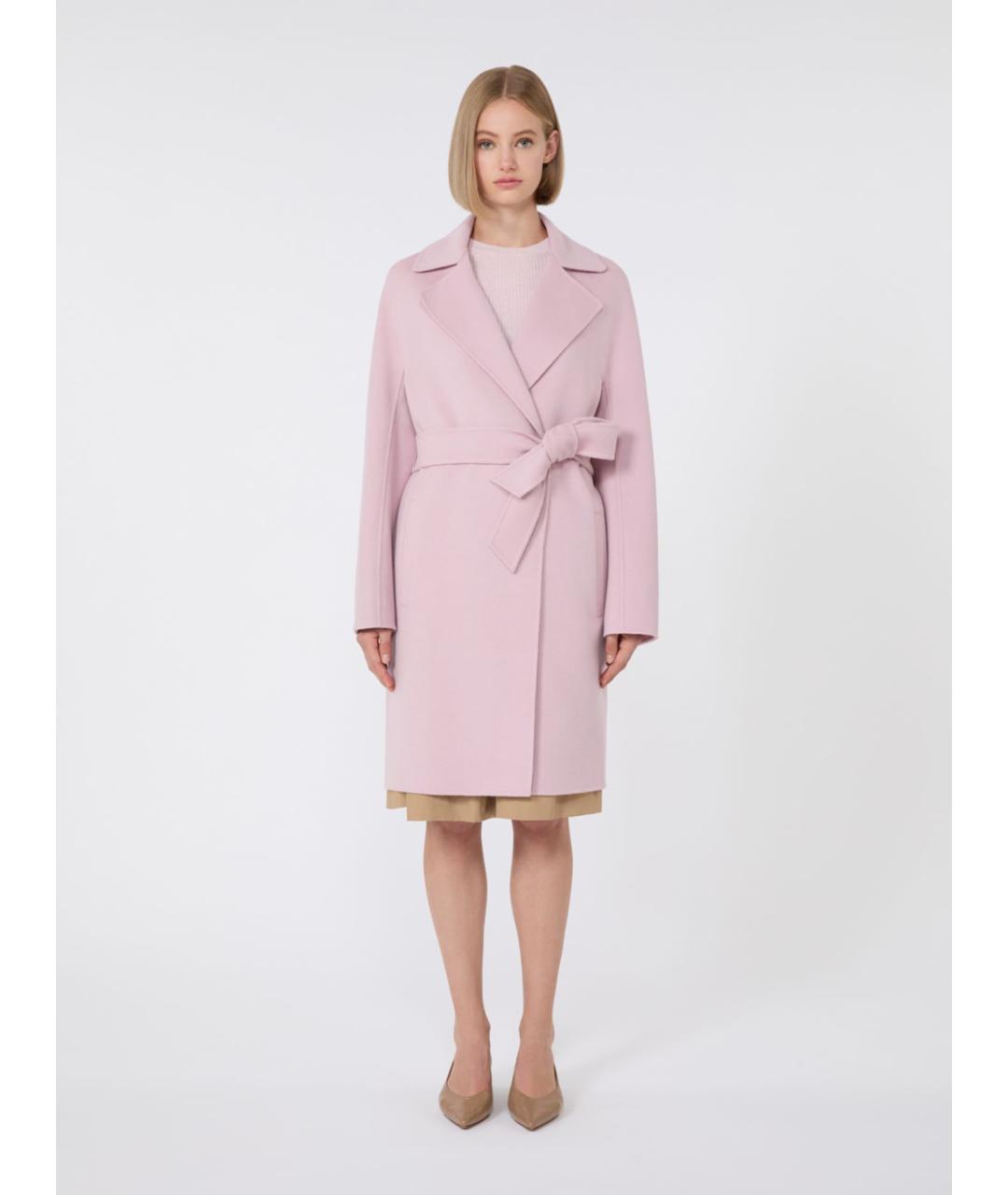 MAX MARA STUDIO Белое шерстяное пальто, фото 5