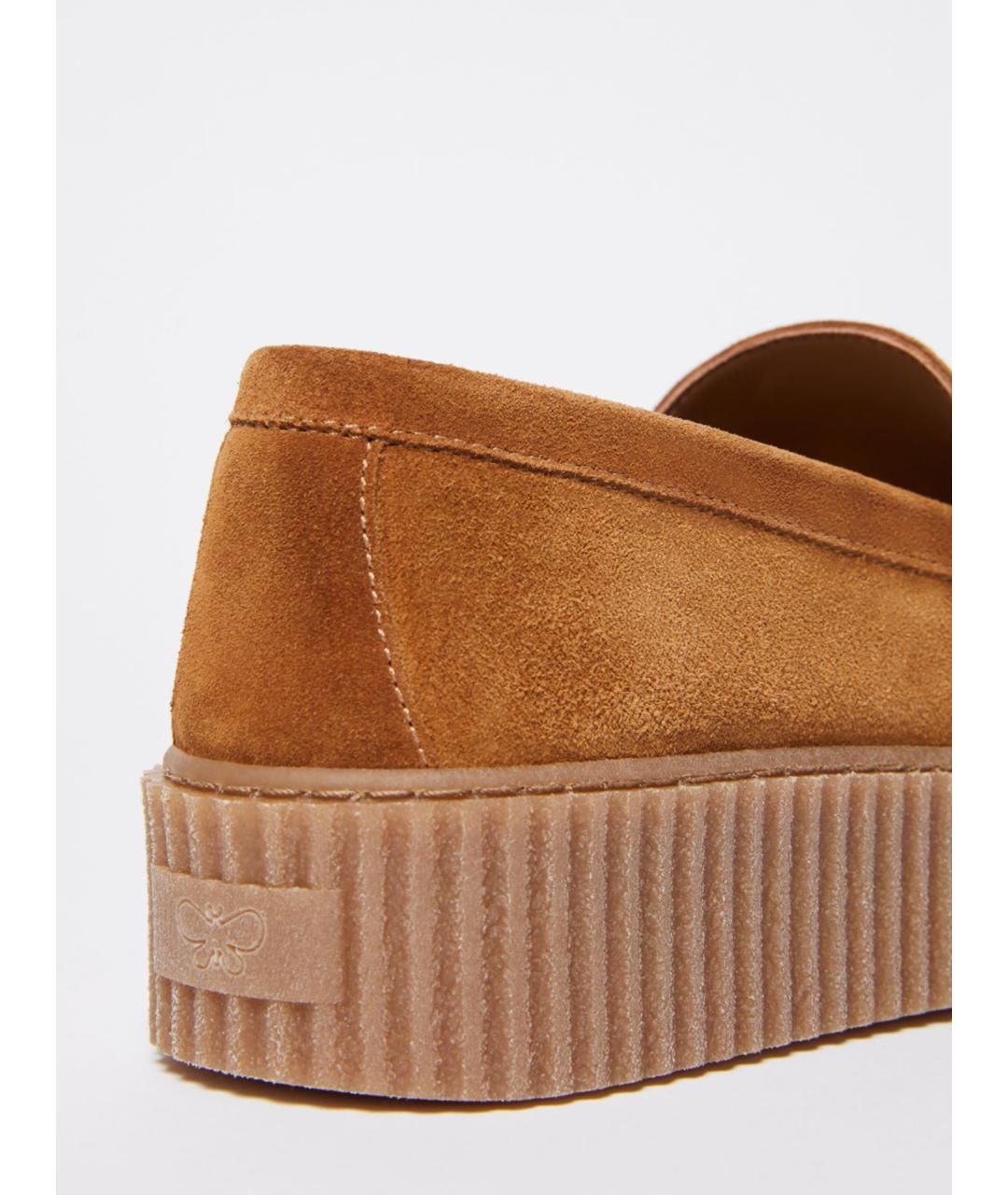 WEEKEND MAX MARA Коричневые замшевые лоферы, фото 3