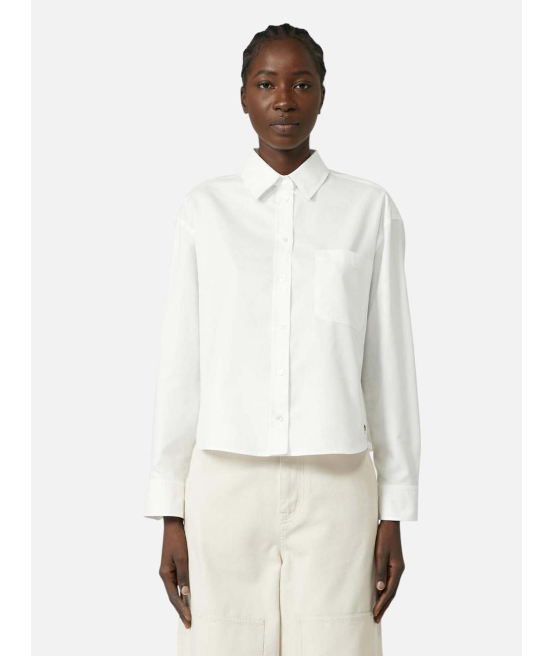 WEEKEND MAX MARA Белая хлопковая рубашка, фото 2