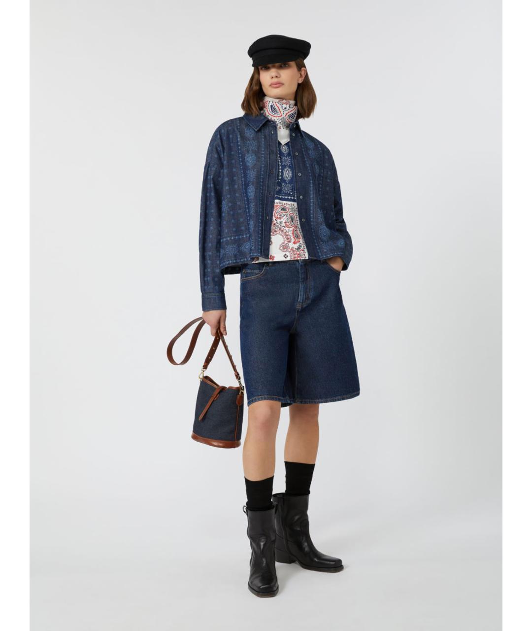 WEEKEND MAX MARA Мульти хлопковая футболка, фото 2