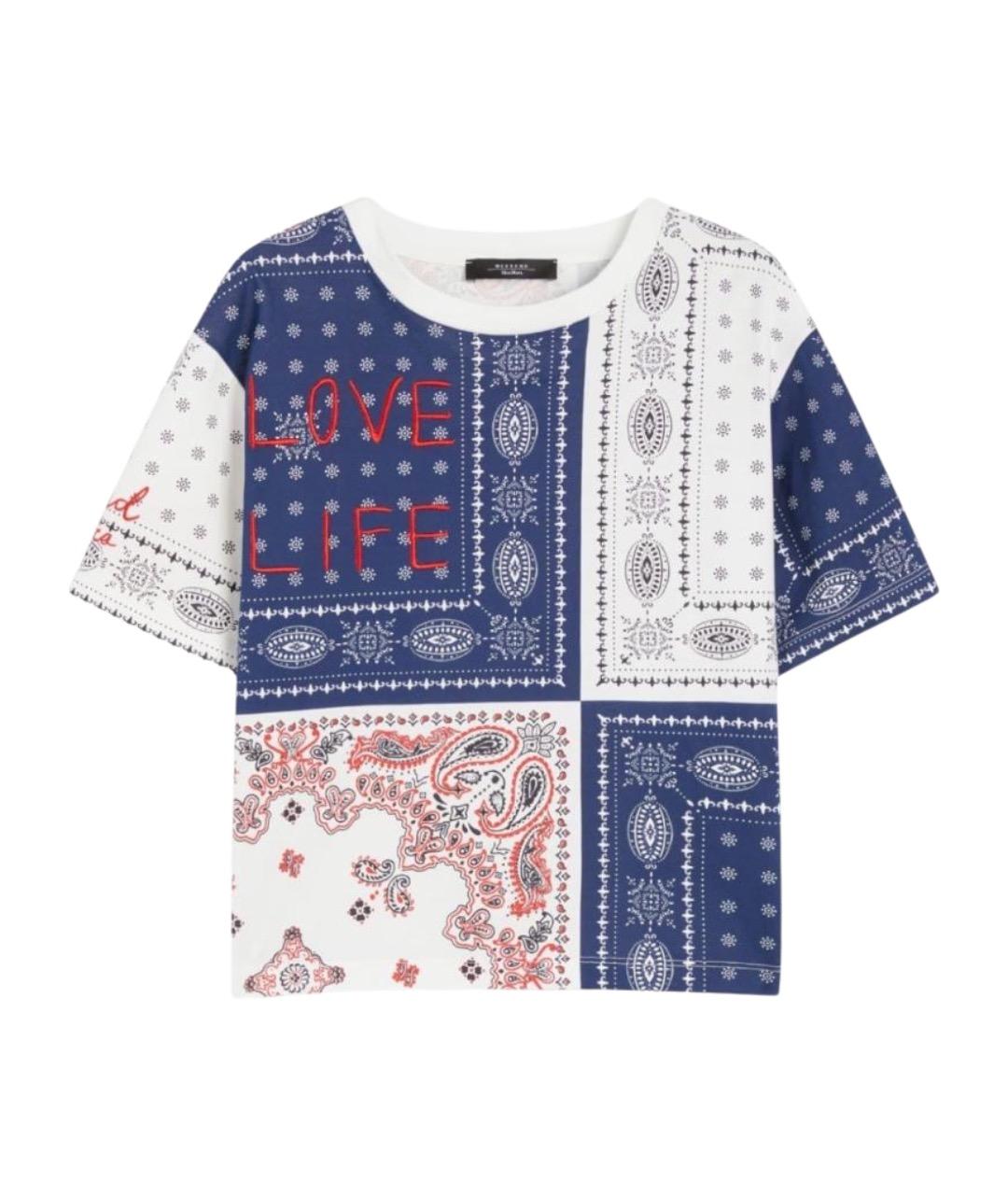 WEEKEND MAX MARA Мульти хлопковая футболка, фото 1