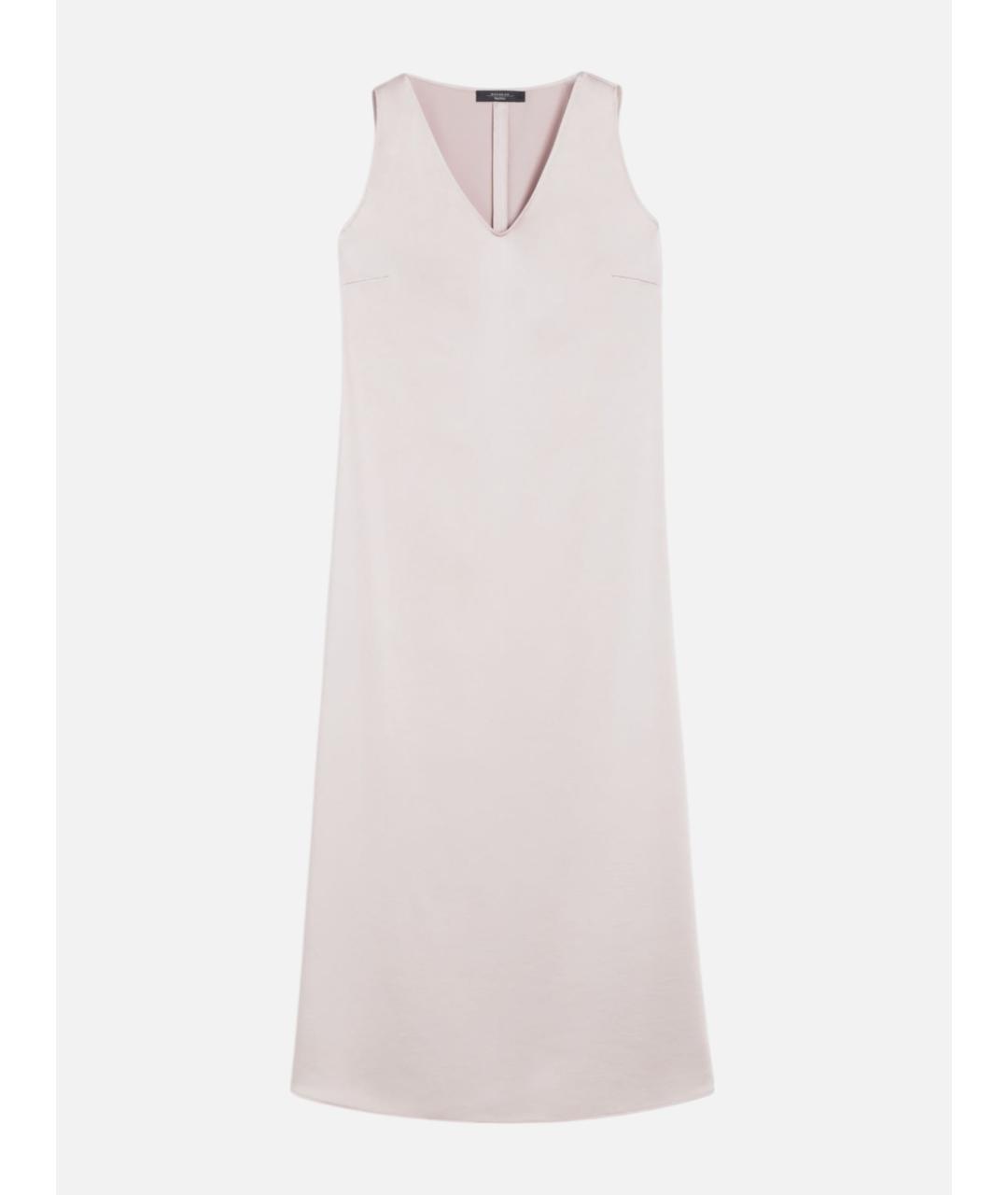 WEEKEND MAX MARA Розовое полиэстеровое повседневное платье, фото 5